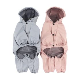 Pet dog clothing waterproof breathable reflective clothing small dog raincoat; Light reflecting strip Pet dog clothing waterproof breathable reflective clothing small dog raincoat; Light reflecting strip