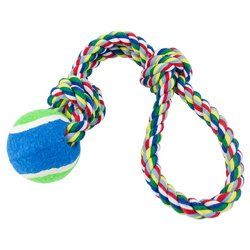 Toss'n'Floss Fling Rope with Tennis Ball Toss'n'Floss Fling Rope with Tennis Ball